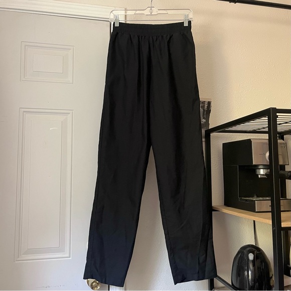 DJERF AVENUE black organic cotton elastic waist slim...